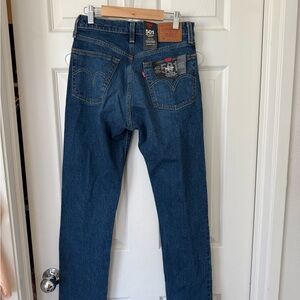 Levi's 501 Women's Straight Leg Jeans - Dark Blue